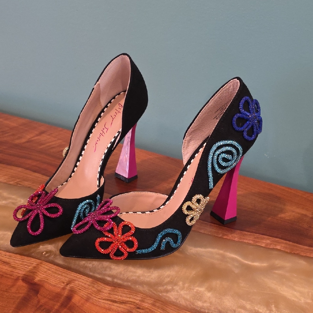Colorful Betsey JOHNSON Embroidered Women's Heels
